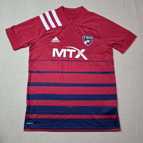 Adidas FC Dallas MTX Aeroready Soccer Futbol Jersey Size Medium Red And Blue #20 - Picture 1 of 7